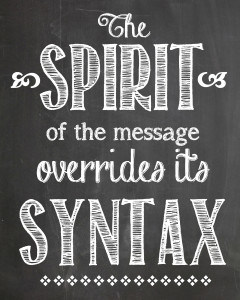spirit syntax quote