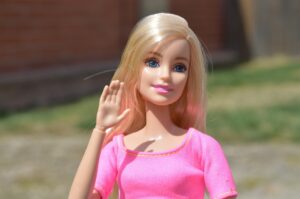 Barbie doll waving